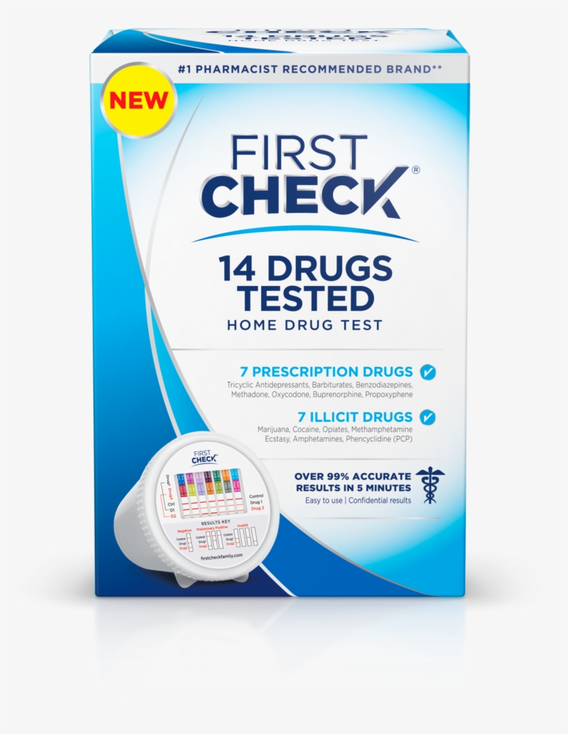 14 Drug First Check Home Drug Test Package - Check Drug Test Faint Line, transparent png #9042497