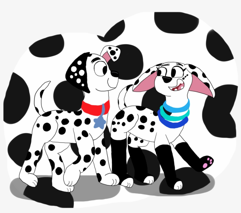 First Art Of 2019, Drawing These Two Characters From - 101 Dalmatians Street 2019, transparent png #9043268