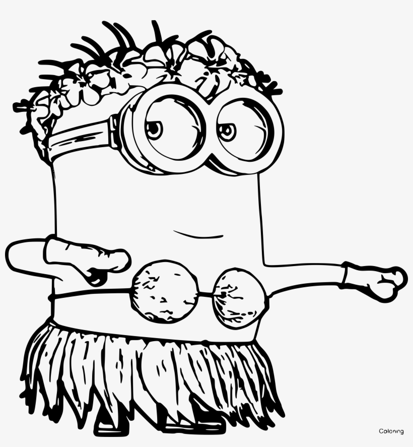Minion Clan Dance Coloring Page No Ratings Yet Printable Colouring Pages Minions Free Transparent Png Download Pngkey