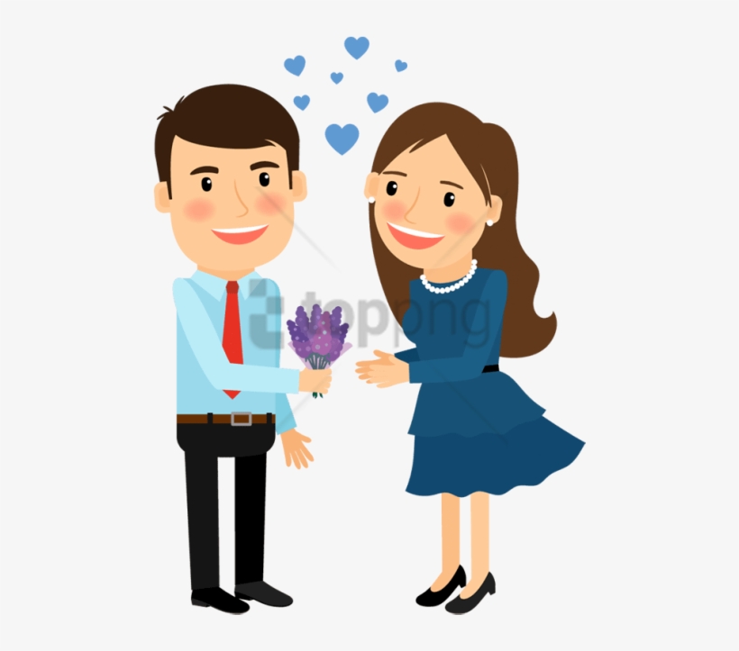 Free Png Cartoon Image Of Man And Woman Png Image With - Man And Woman Cartoon, transparent png #9043870