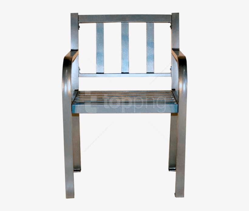 Free Png Park Bench Front View Png Image With Transparent - Chair, transparent png #9044068