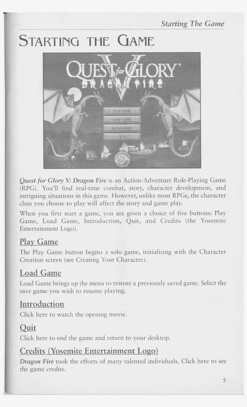 Download - Quest For Glory 5, transparent png #9044115