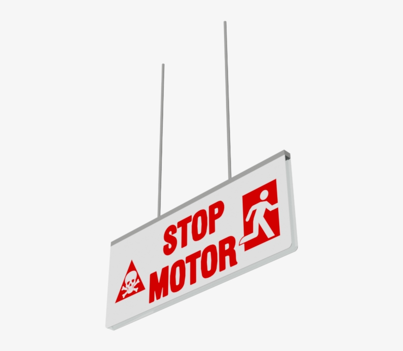Excelair Stop Motor Sign Excelair Stop Motor Sign - Signage, transparent png #9045801