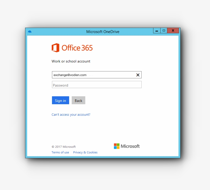 Onedrive Will Then Detect That This Is An Exchange - Office 365, transparent png #9046087