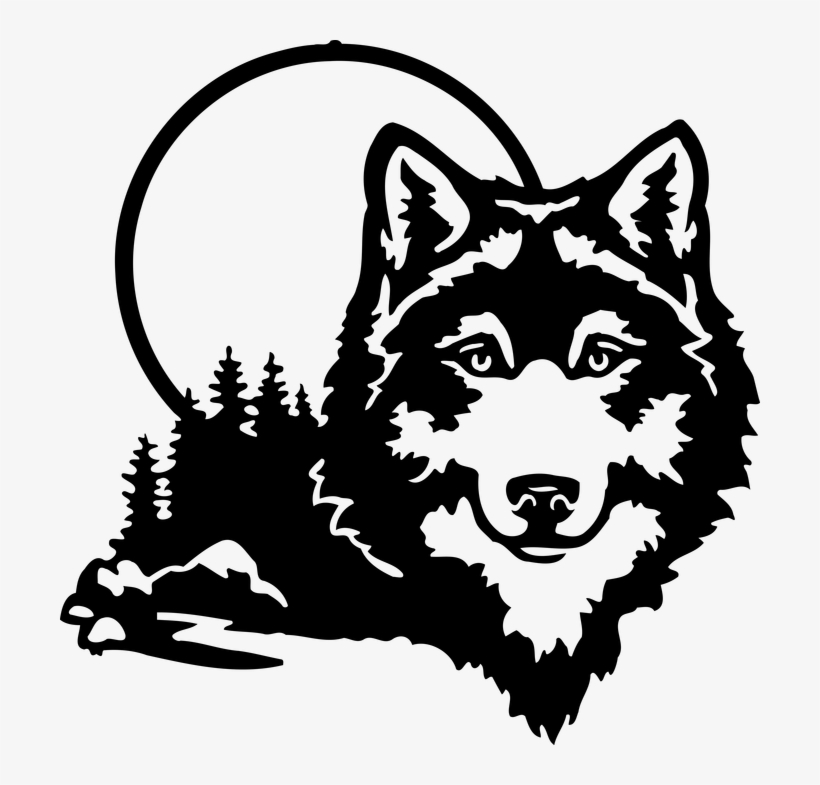 Wolf Art - Loner - Wolf Metal Wall Art, transparent png #9046386