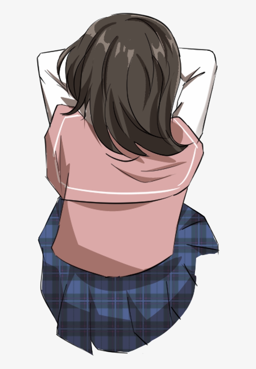 Cartoon Illustration Manga Character Girl Png And Psd - Cartoon, transparent png #9046735
