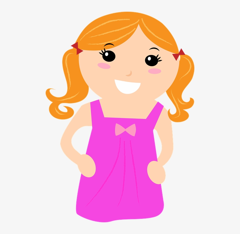 Baby Girl, Girl, Children, Child, Preschool, School - Girl Children Cartoon, transparent png #9046744