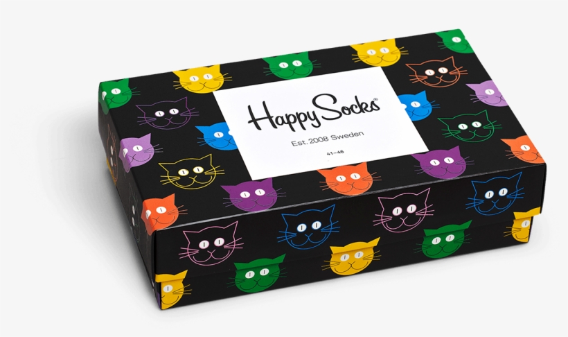 Happy Socks Cat Gift Box, transparent png #9047547