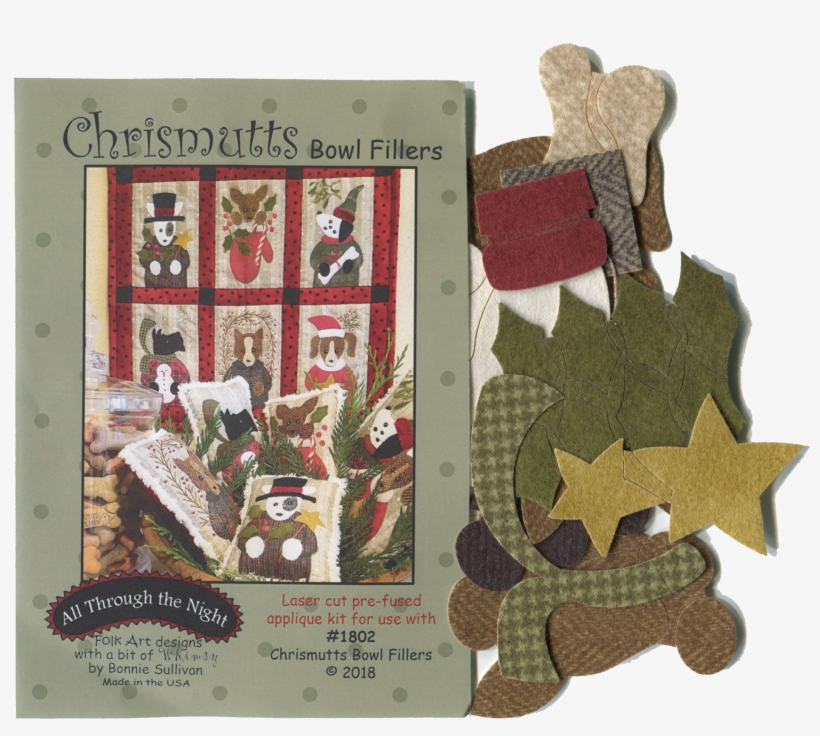 Chrismutts Applique Kit - Patchwork, transparent png #9047770