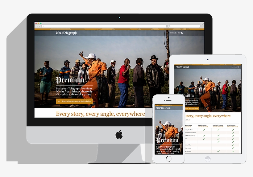 Telegraph Premium - Online Advertising, transparent png #9048383