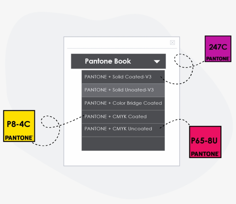 Multiple Built-in Pantone Books - Diagram, transparent png #9048588