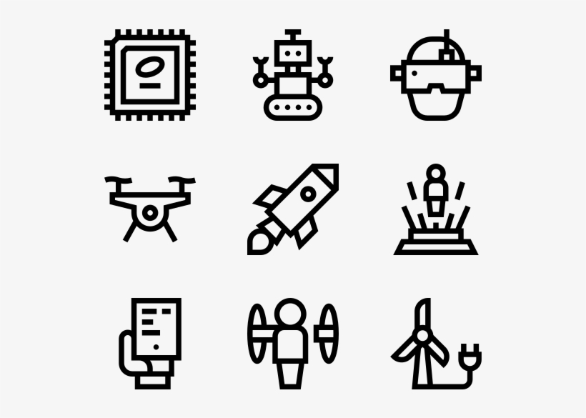 Futuristic Technology - Mass Production Icon Png, transparent png #9049532