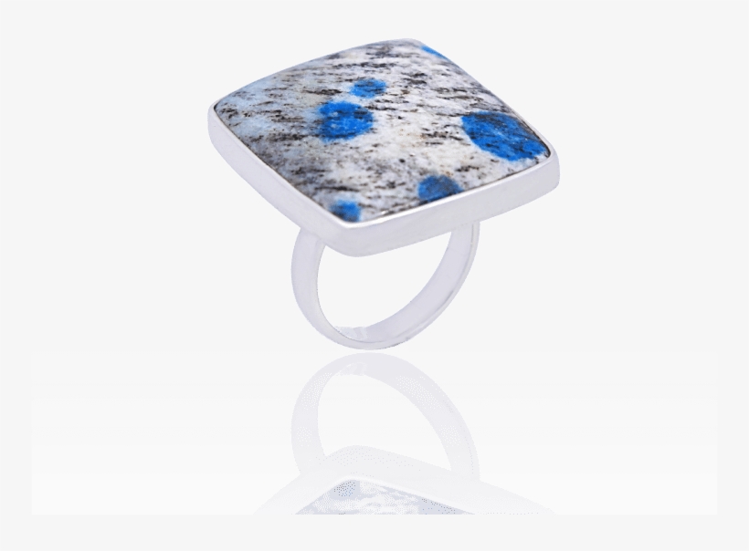 Square K2 Stone Sterling Silver Ring - Engagement Ring, transparent png #9049646