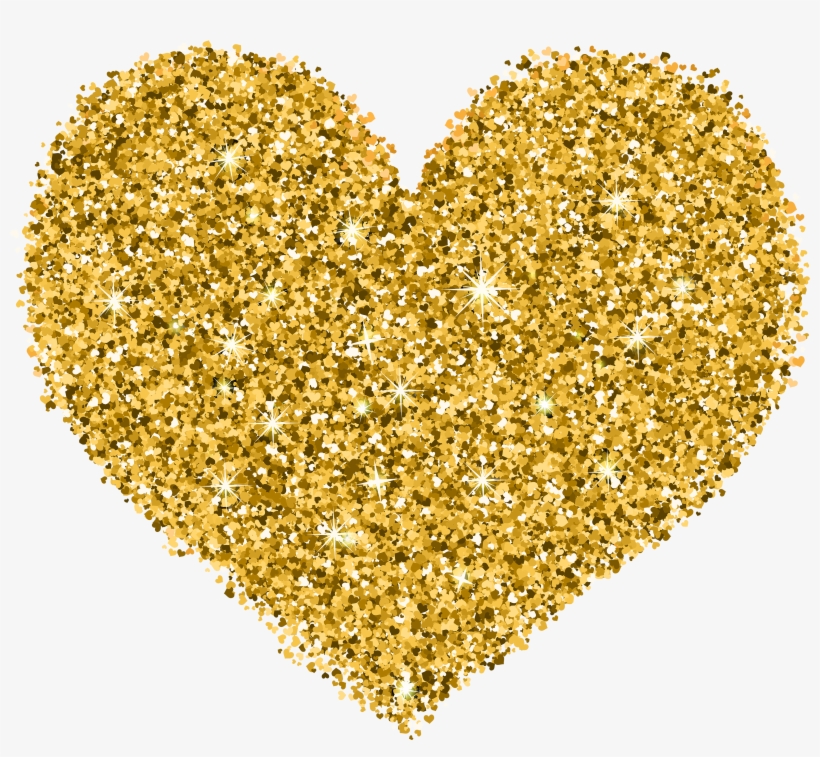 Decorative Golden Heart Transparent Image - Heart, transparent png #9049968