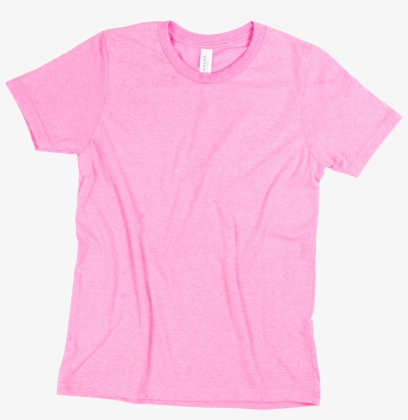 Neon Pink - Light Pink Cotton T Shirt, transparent png #9050035