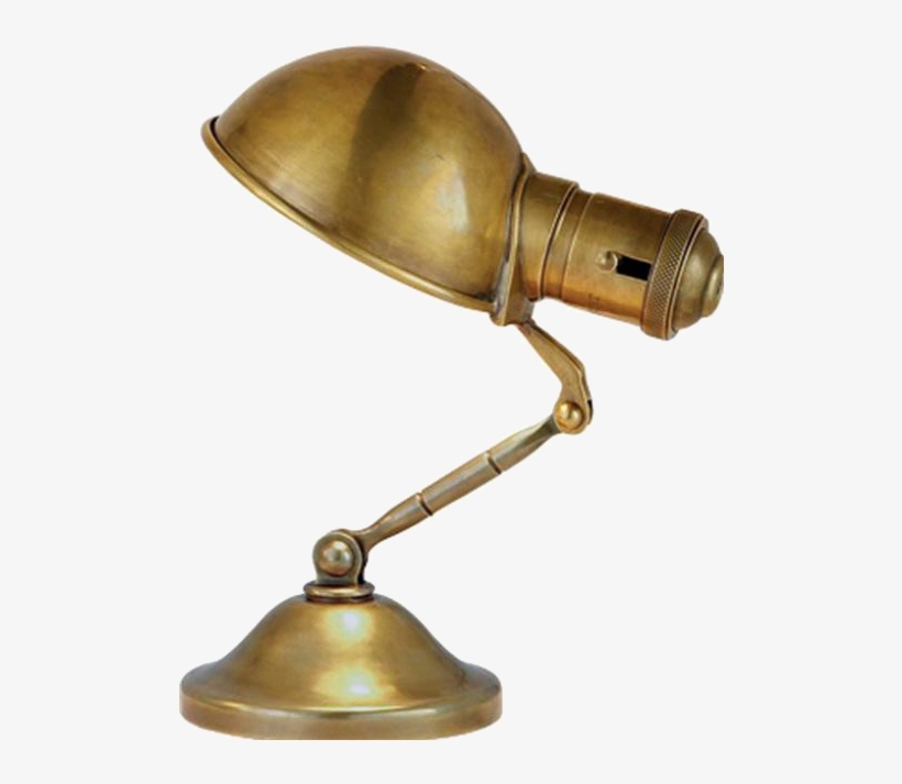 Brass Small Desk Lamp - Brass, transparent png #9050265