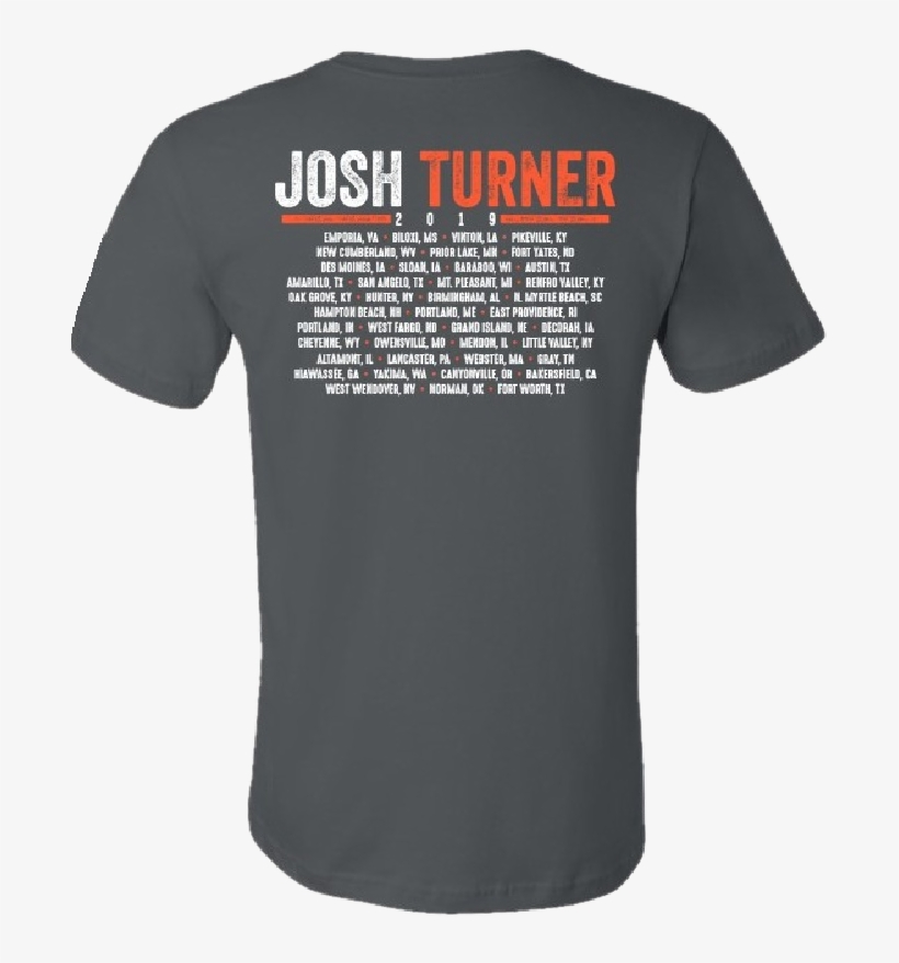 Josh Turner 2019 Asphalt Tour Tee - Active Shirt, transparent png #9050518