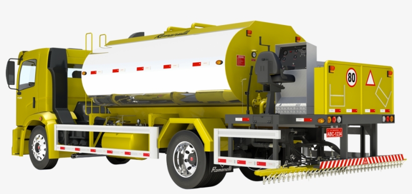 Hidraulic Asphalt Distributor - Trailer Truck, transparent png #9050653
