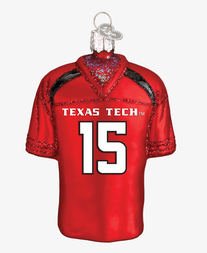 Old World Christmas Texas Tech Football Jersey Glass - Sports Jersey, transparent png #9052550