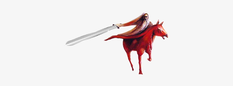 Second Seal,2nd Seal,seal 2,red Horse,firery Red,sword - Red Horse, transparent png #9052586