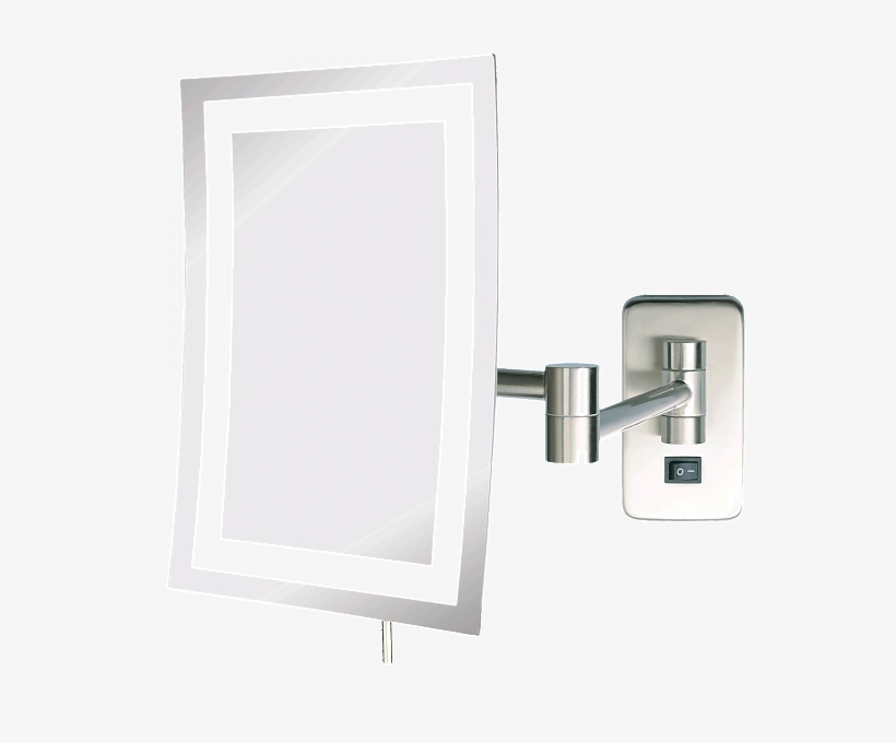 Jerdon Style Hardwired Minimalist Edge To Edge 5x Led - Face Mirrors, transparent png #9054093
