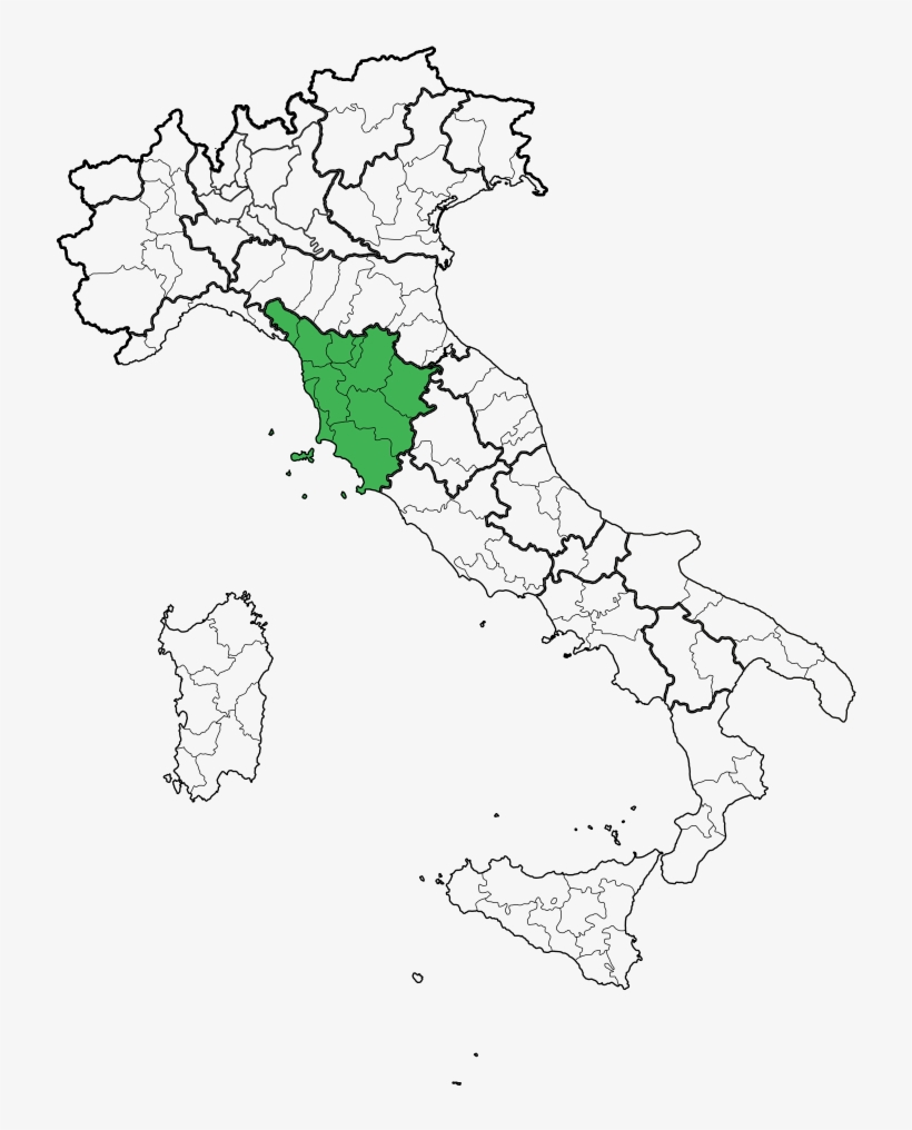 Tuscany Italy Map Unique Map Region Of Toscanag My - Sant Agata Bolognese Map, transparent png #9054319