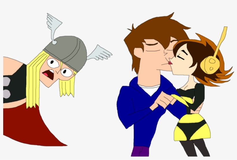 Bruce Banner X Janet Van Dyne By Velociprattor - Cartoon, transparent png #9054461