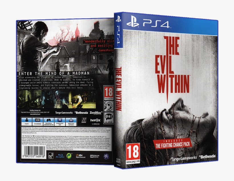 The Evil Within Ps4 Semi Novo - Evil Within Ps4 Cover, transparent png #9054516