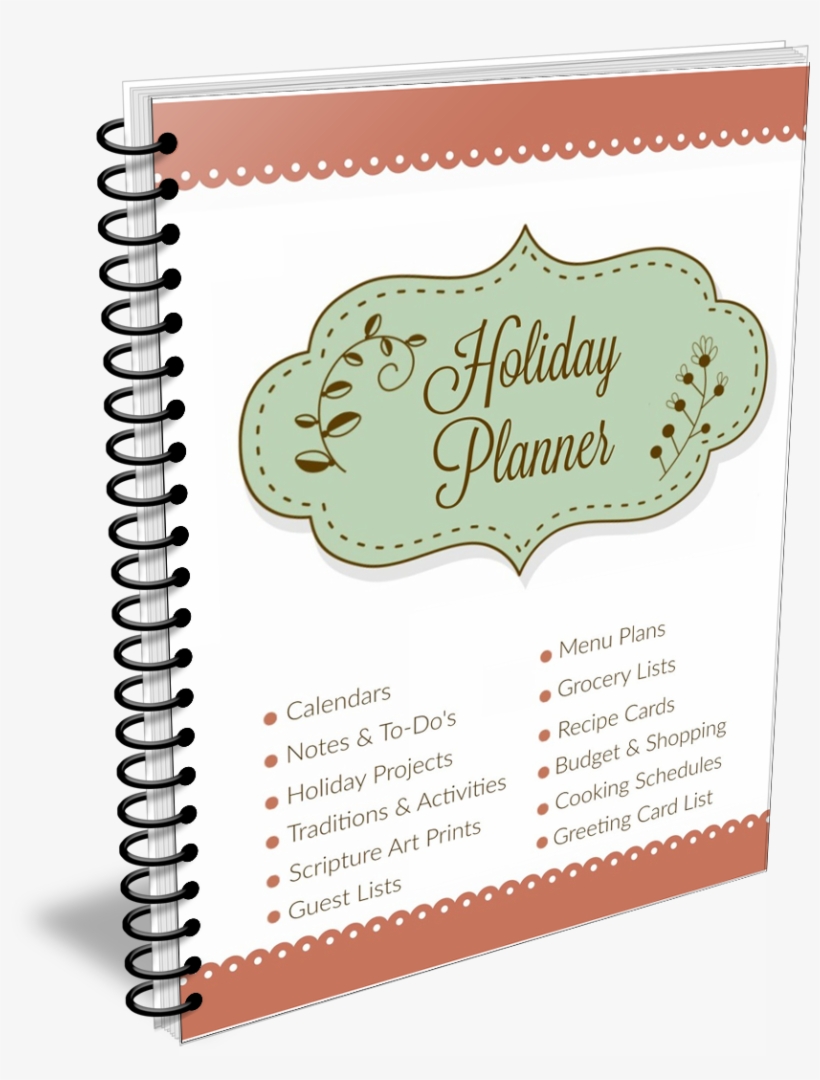 Holiday Planner For Thanksgiving & Christmas - Free Printable Holiday Planner 2018, transparent png #9054666