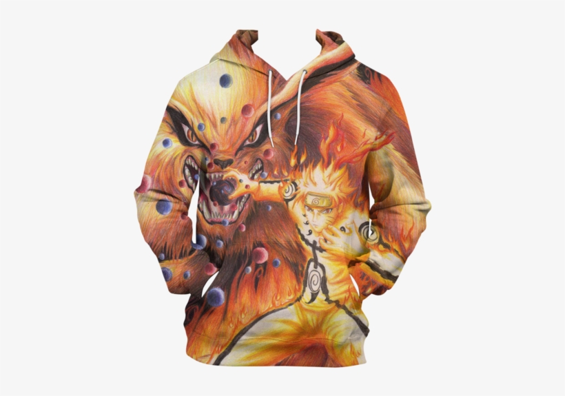 Naruto Nine Tails Pullover Hoodie - Naruto Sweatshirt, transparent png #9054748