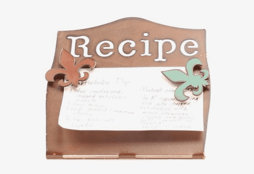 Western Moments Fleur Recipe Holder/magnet - Sign, transparent png #9054749