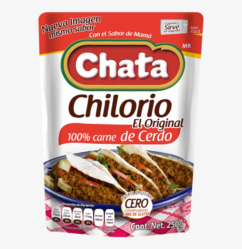 Chata Chilorio De Cerdo 250g - Chata Refried Bean 15.2, transparent png #9054936