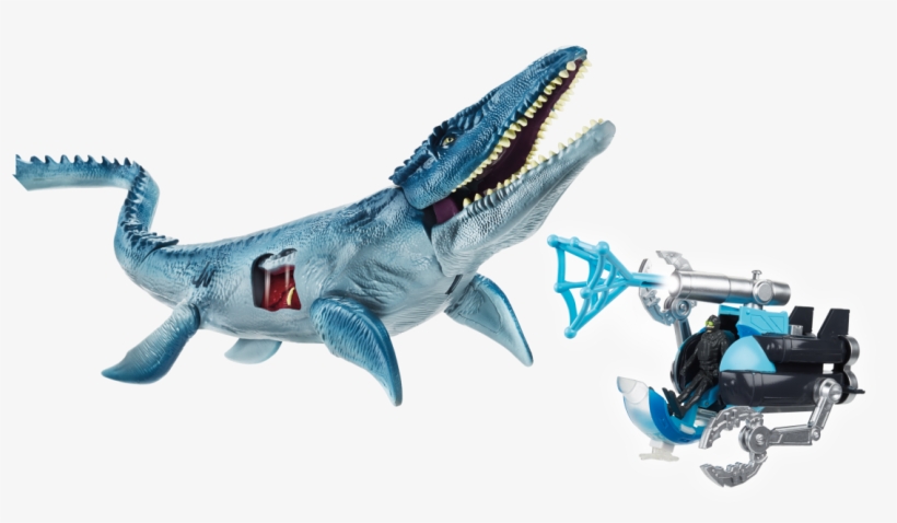 Jurassic World Vehicle Battle Packs Submarine - Mosasaurus Jurassic World Hasbro, transparent png #9055343