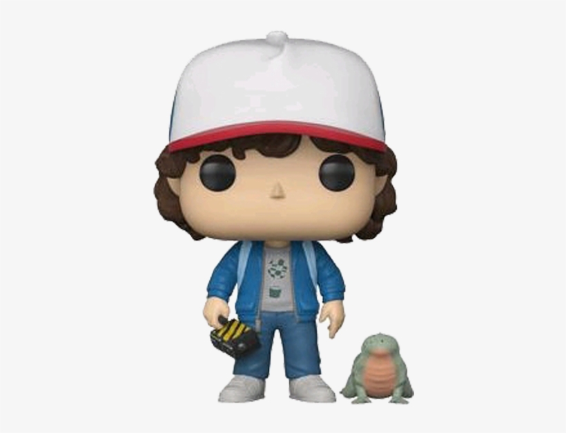 Dustin With Baby Dart Us Exclusive Pop Vinyl Figure - Stranger Things Pop Dart, transparent png #9055391