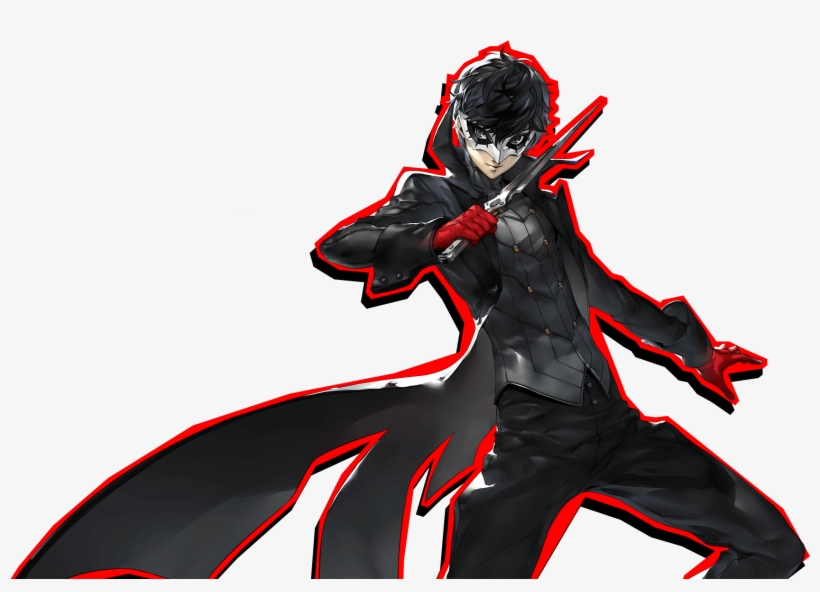A Quiet Guy Who Likes To Wear Earphones - Persona 5 Joker Smash, transparent png #9055594