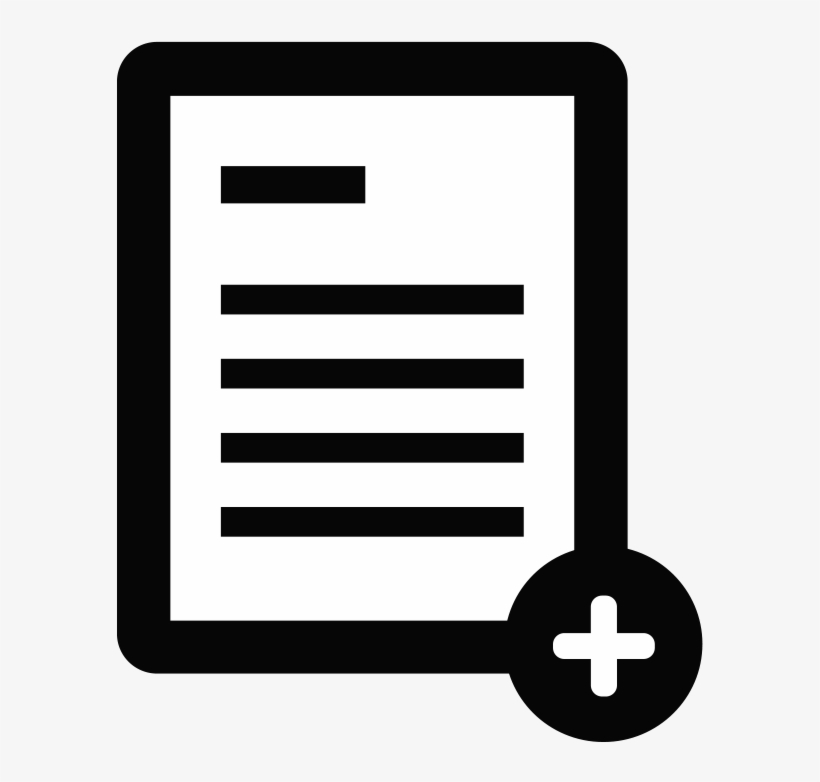 Add, Subjoin, Document, Instrument, File, Single, New,, transparent png #9055768