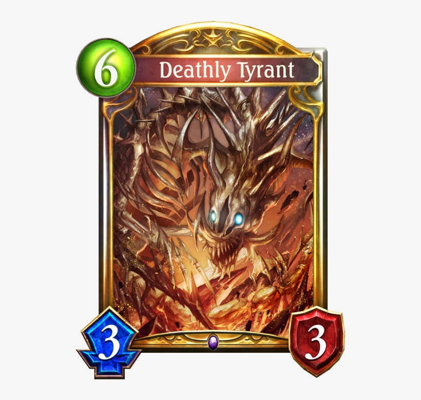 The Ideal Play Is To Clear The Board And Whittle Down - Shadowverse Deathly Tyrant, transparent png #9056337