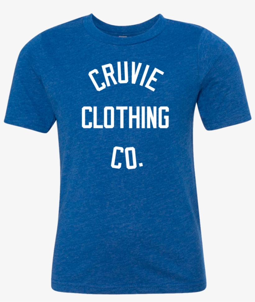 Cruvie Kids Tshirt Royalblue Wht Ccc, transparent png #9056446