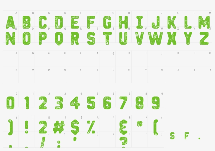 Font Heavy Metal Box Preview - Number, transparent png #9056447