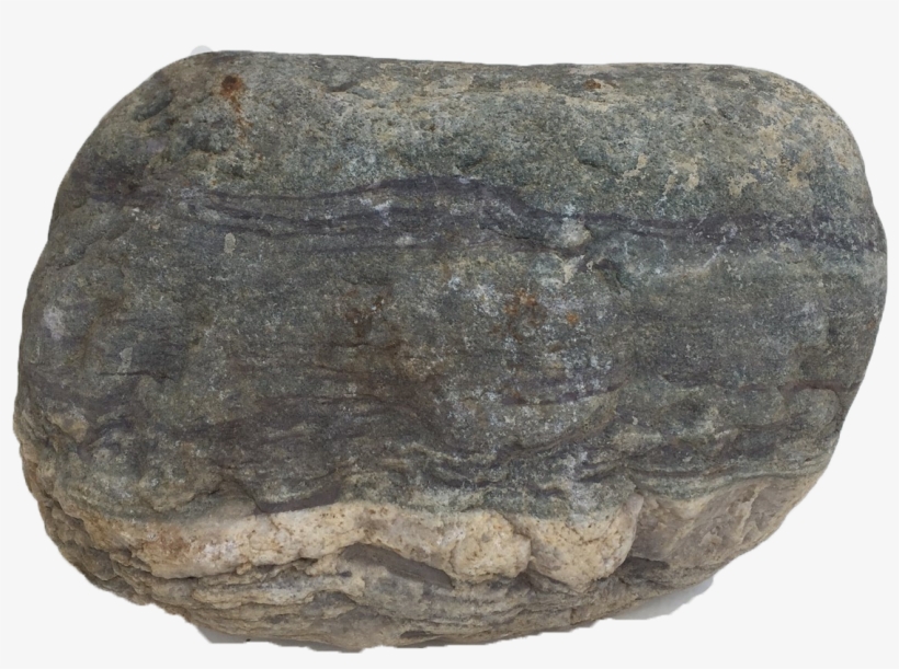 Grey Striped Urn Stone - Boulder, transparent png #9056489