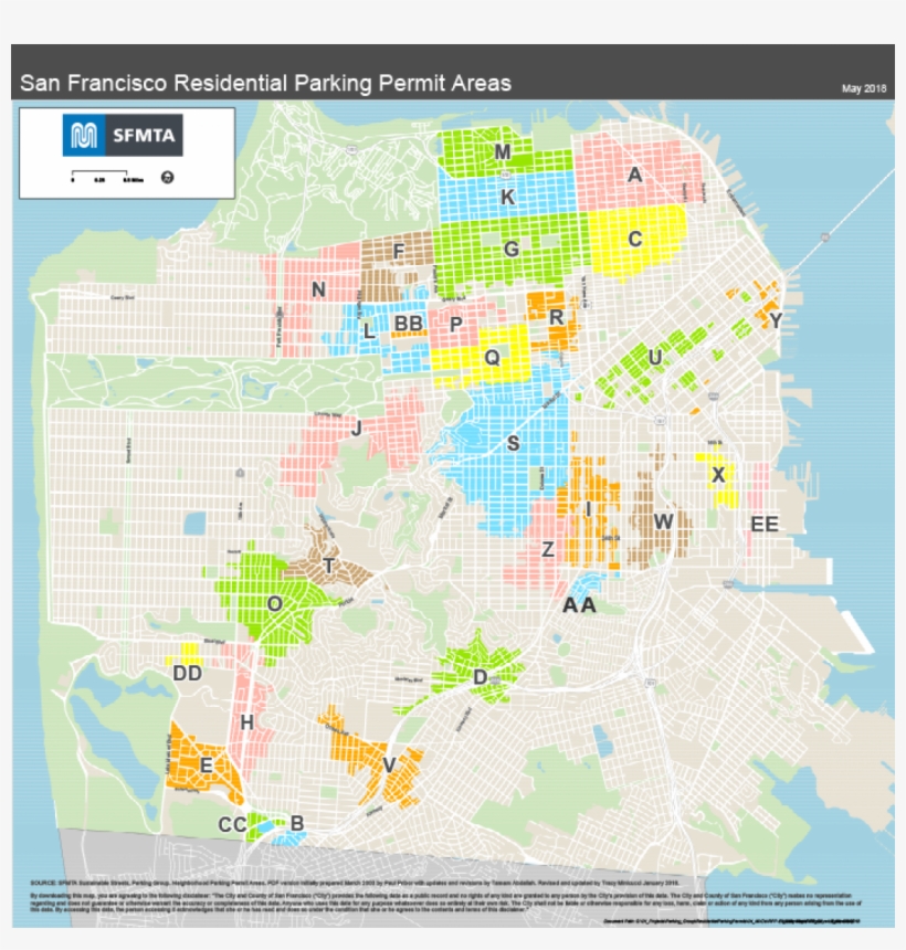 Residential Permit Parking Areas Map J Permit Sf Free Transparent PNG Download PNGkey