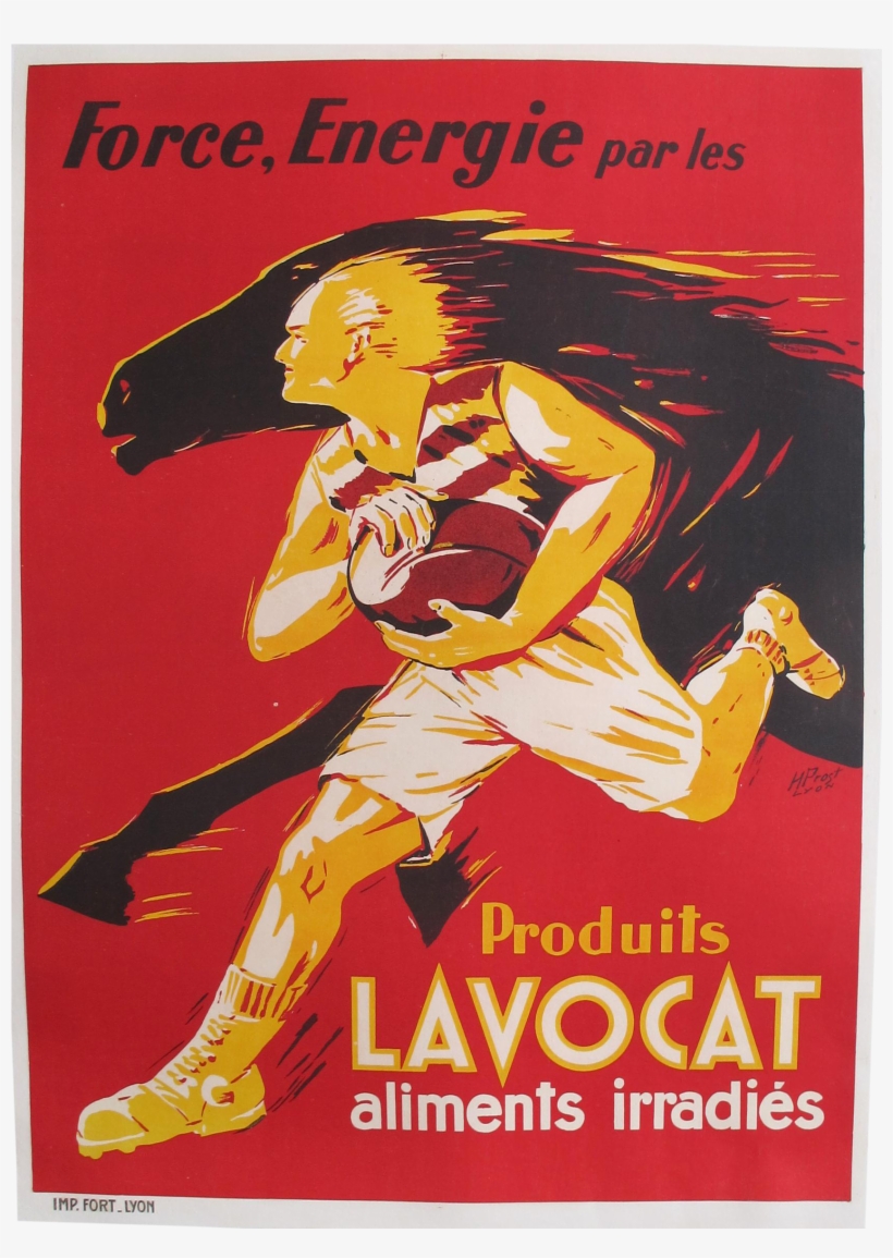 S French Food Poster Produits Lavocat - 1930's Poster, transparent png #9058560
