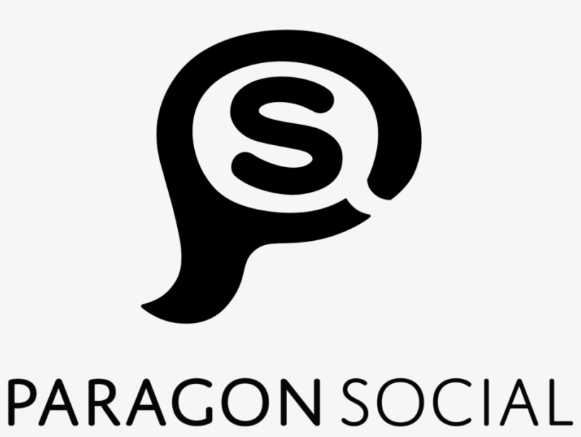 Paragon Social Logo Text2 Black Format=1500w, transparent png #9059013