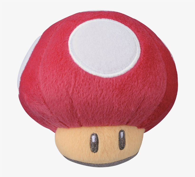 Super Mario Mushroom 5-inch Plush - 1329 Super Mario 30th Anniversary Red Super Mushroom, transparent png #9059463