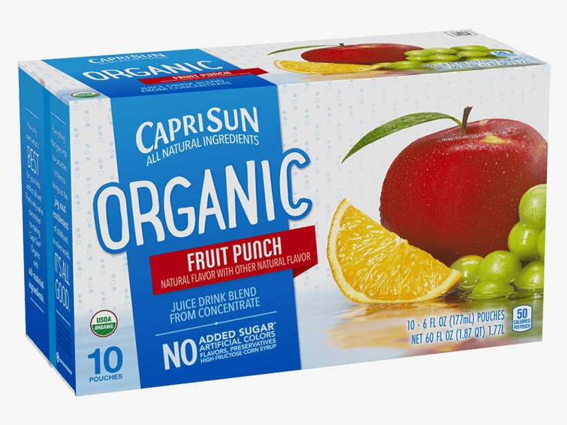 Capri Sun Organic - Capri Sun Apple Juice, transparent png #9060740