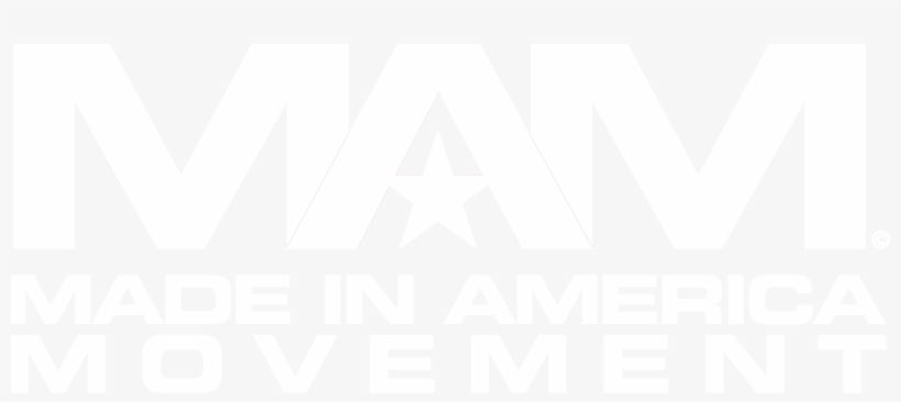 The Made In America Movement Logo White - Poster, transparent png #9061124