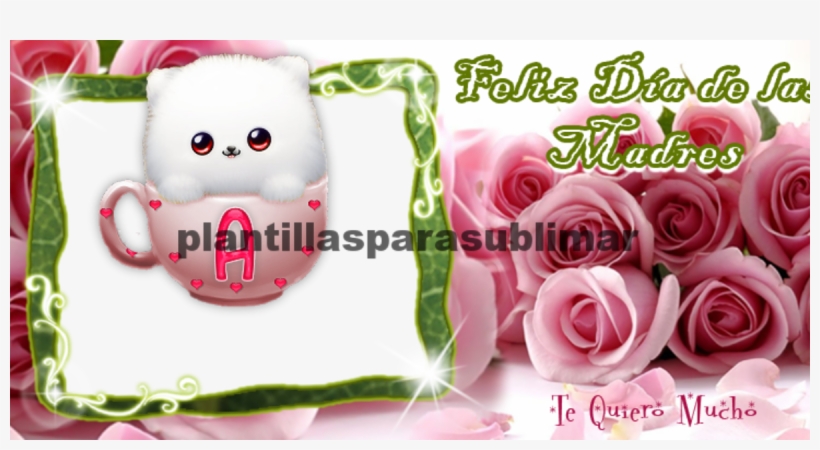 Dia De La Madre Plantillas Para Sublimar - Pink Roses, transparent png #9061415