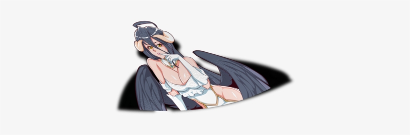 Albedo Peeker Sticker - Anime, transparent png #9062112