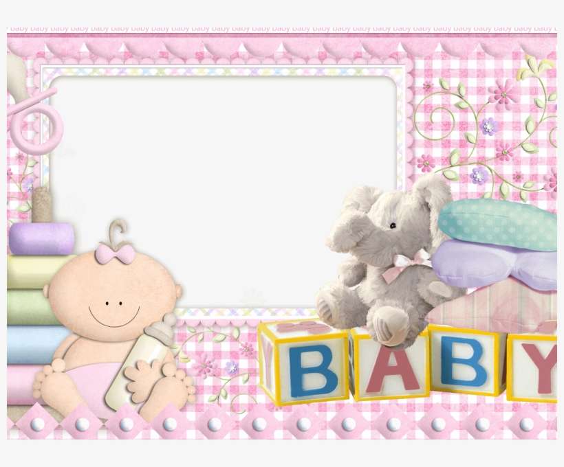 Moldura Para Foto Bebe - Baby Blocks, transparent png #9062741