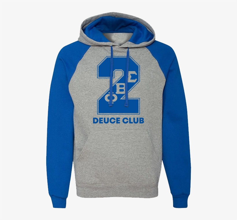 Phi Beta Sigma Royal/grey Nu-blend Line Hoodie - Sweatshirt Color Block, transparent png #9062747